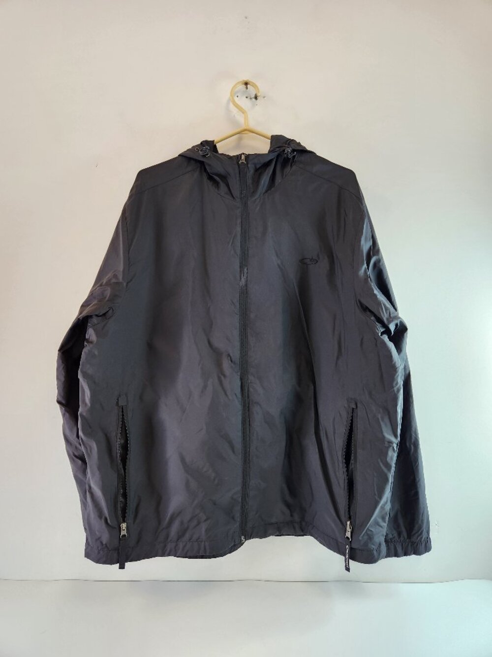 Black Champion Lightweight Packable Raincoat Men's Large